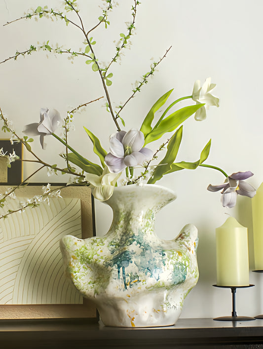 Old Manor Entryway Ceramic Statement Vase