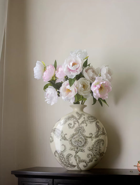 Imperial Ink Handcrafted Ceramic Vase