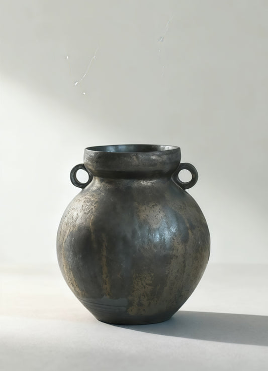 Obsidian Bamboo Heritage Vase