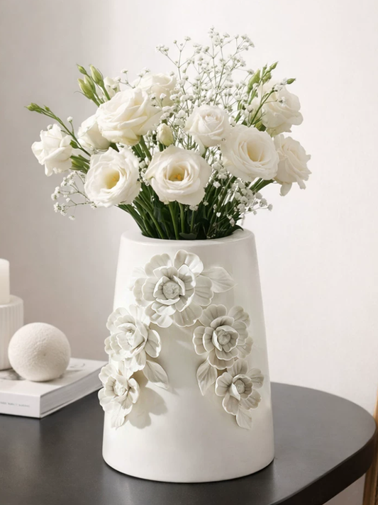 Muted Bloom Handcrafted Matte Vase
