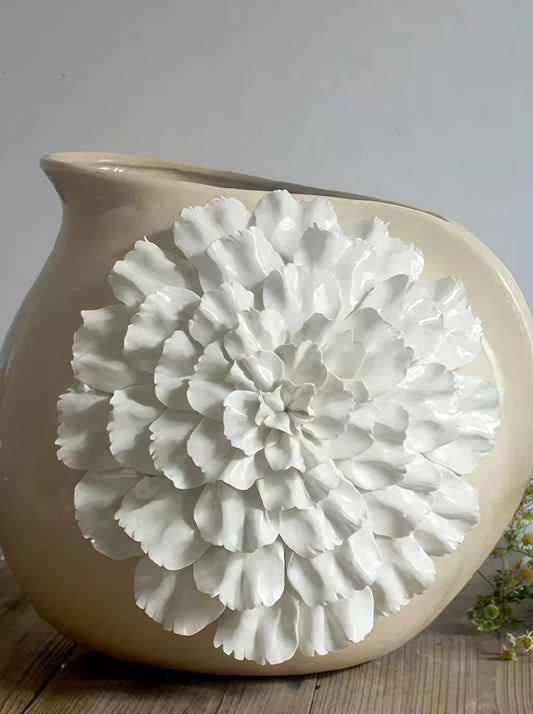 Crackle Poise Decorative Ceramic Vase