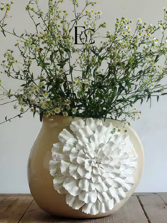 Crackle Poise Decorative Ceramic Vase