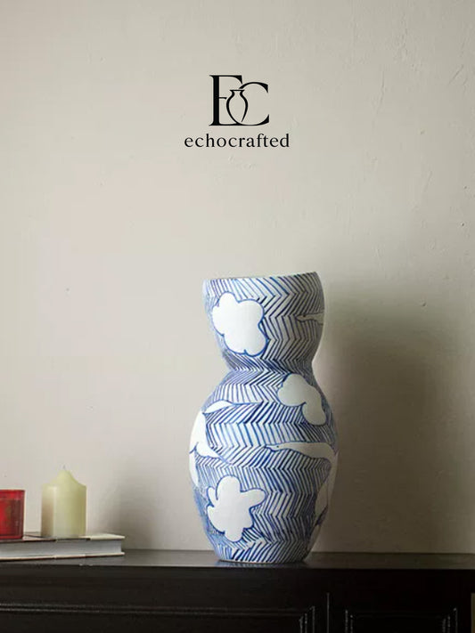 Maison Fresco Hand-Painted Ceramic Vase