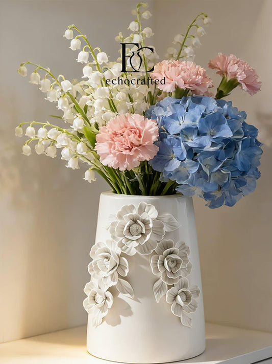 Muted Bloom Handcrafted Matte Vase