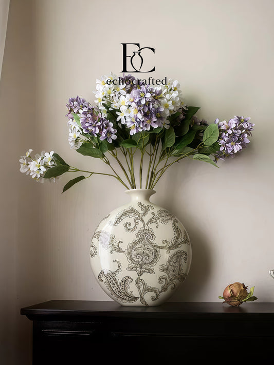 Imperial Ink Handcrafted Ceramic Vase
