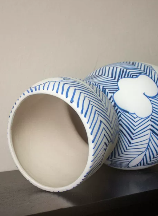 Maison Fresco Hand-Painted Ceramic Vase